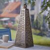 Luxform Lighting LED batteridriven Pyramid 45 cm koppar