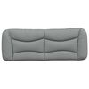 vidaXL Headboard Cushion "Hvar" Light Grey 140 cm Fabric