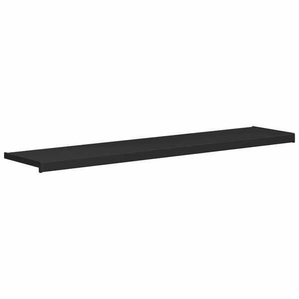 vidaXL F&ouml;nsterbr&auml;da Antracit med tr&auml;korn 120 x 35 x 4,5 cm PVC