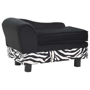vidaXL Hundsoffa svart 57x34x36 cm plysch