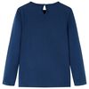 T-shirt med l&aring;nga &auml;rmar f&ouml;r barn marinbl&aring; 116