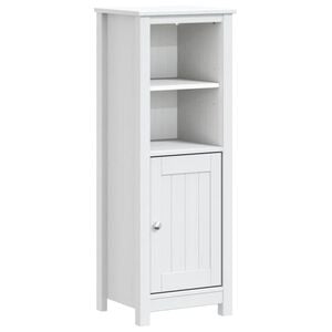 vidaXL Badrumssk&aring;p BERG vit 40x34x110 cm massiv furu