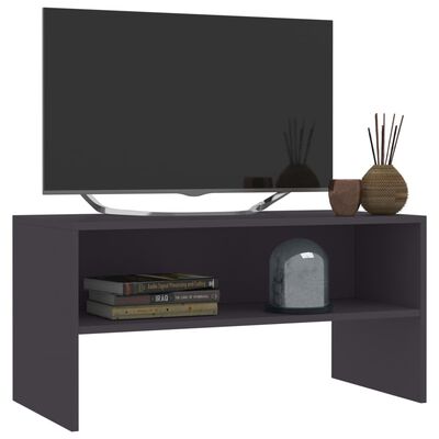 vidaXL TV-bänk grå 80x40x40 cm konstruerat trä