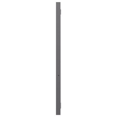 vidaXL Badrumsspegel grå högglans 90x1,5x37 cm spånskiva