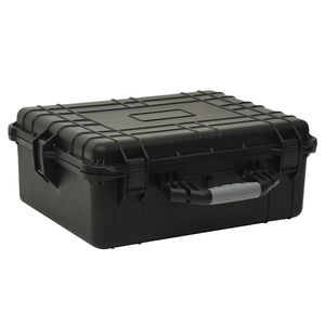 vidaXL B&auml;rbar skyddsv&auml;ska svart 55x43x21 cm PP