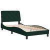 vidaXL Bed Frame without Mattress Dark Green 90x190 cm Velvet