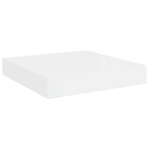 vidaXL Sv&auml;vande v&auml;gghylla vit h&ouml;gglans 23x23,5x3,8 cm MDF