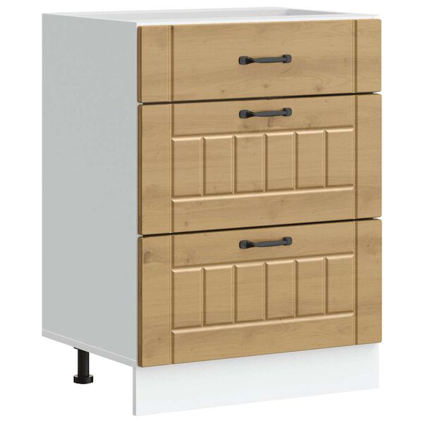 vidaXL Bassk&aring;p f&ouml;r k&ouml;k Lucca artisan ek konstruerat tr&auml;