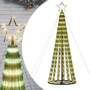 vidaXL LED julgran 339 LEDs varmvit 180 cm