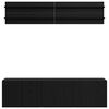 vidaXL TV Enheter V&auml;ggmonterad 6 pcs Svart ek Konstruerat tr&auml;