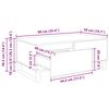 vidaXL Kaffeebord Gammalt tr&auml; 90 x 50 x 36,5 cm Konstruerat tr&auml;