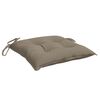 vidaXL Stolsdynor 2 st taupe 50x50x7 cm oxfordtyg