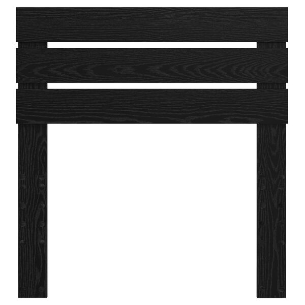 vidaXL Huvudgavel med huvudgavel Svart Ek 75 cm Konstruerat tr&auml;