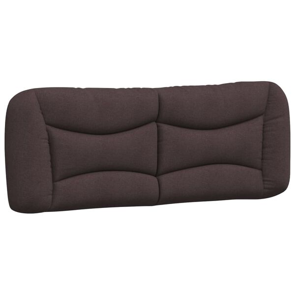 vidaXL Headboard Cushion "Hvar" Dark Brown 140 cm Fabric
