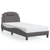 vidaXL Bed Frame "Viana" without Mattress Grey 90x190 cm Faux Leather