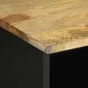 vidaXL Tv-bänk svart 100x33,5x46 cm massivt grovt mangoträ