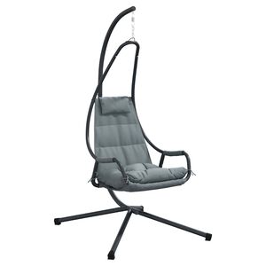 vidaXL H&auml;ngande &auml;ggstol St&aring;l 94 x 107 x 196,5 cm Antracit