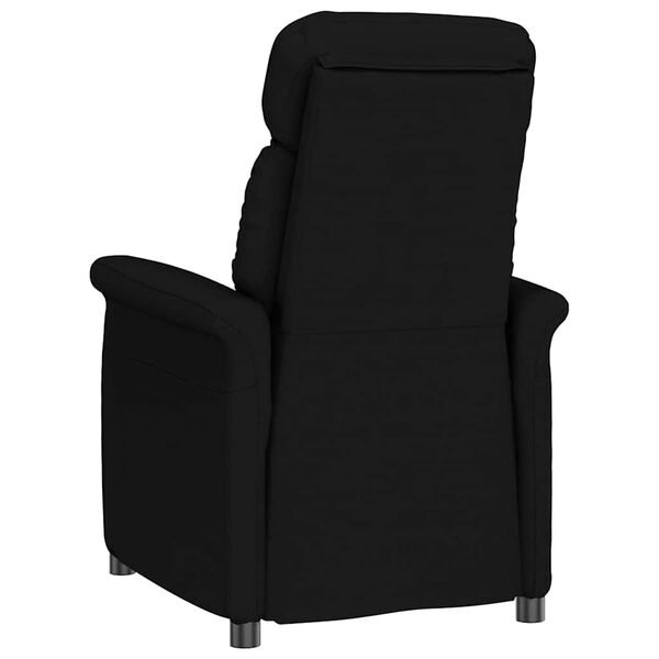 vidaXL Recliner Stol Svart Svart 70.5 x 96.5 x 95 cm Konstläder