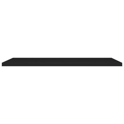 vidaXL Svävande vägghyllor 4 st svart 120x23,5x3,8 cm MDF