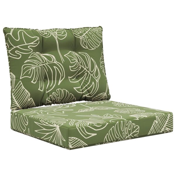 vidaXL Utomhus Soffa Kudde 2 pcs Bladdesign Polyester