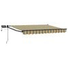 vidaXL Manuell utdragbar markis med LED-lampor 3,5 x 2,5 m