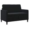vidaXL Soffa med f&ouml;rvaring Svart 122 x 78 x 87 cm Polyester