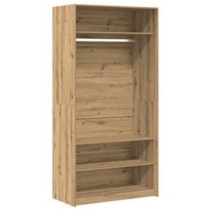 vidaXL Garderob ek 100x50x200 cm konstruerat tr&auml;