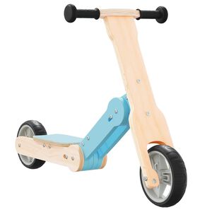 vidaXL Sparkcykel f&ouml;r barn 2-i-1 ljusbl&aring;