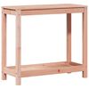 vidaXL V&auml;xtbord med hylla 82,5x35x75 cm massivt douglastr&auml;