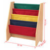 KidKraft Bokhylla f&ouml;r barn med tyg flerf&auml;rgad 61x29,9x71,1 cm 14226