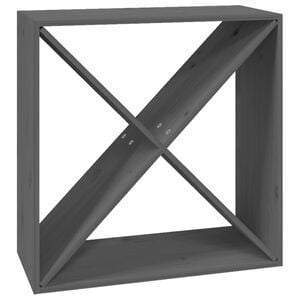 vidaXL Vinsk&aring;p gr&aring; 62x25x62 cm massiv furu