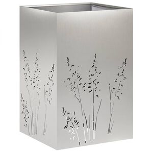 vidaXL Tr&auml;dg&aring;rdsplanterare Silver 50 x 50 x 75 cm Rostfritt st&aring;l
