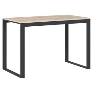 vidaXL Datorbord svart och ek 110x60x73 cm sp&aring;nskiva