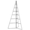 vidaXL Julgran i metall svart 140 cm