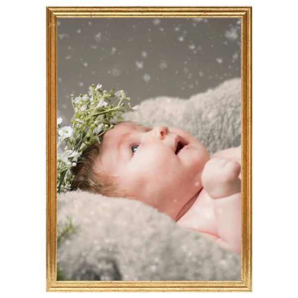 vidaXL Fotoramar 5 st f&ouml;r bord guld 15x21 cm MDF