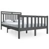 vidaXL S&auml;ngram massiv furu 135x190 cm gr&aring;