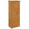 vidaXL Paketbox Rostig 44,5 x 29 x 110,5 cm V&auml;derbest&auml;ndig st&aring;l