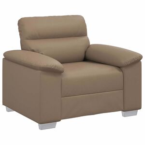 vidaXL Soffstol cappuccino 100x81x84 cm konstl&auml;der