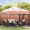 vidaXL Gazebo &ouml;verdrag ers&auml;ttning Transparent 300 x 300 x 26 cm PVC