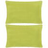 vidaXL Kudde 2 st velour gr&ouml;n 40x60 cm