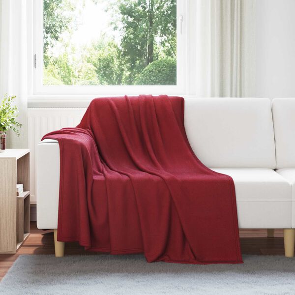 vidaXL Filtar 24 pcs Bordeaux R&ouml;d 200 x 150 cm Fleece