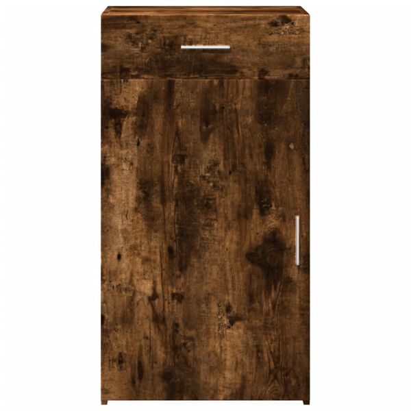 vidaXL Skänk rökfärgad ek 50x42,5x93 cm konstruerat trä