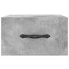 vidaXL Väggmonterat sängbord betonggrå 35x35x20 cm
