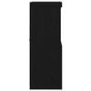 vidaXL Sideboard Svart 60 x 37 x 100 cm Konstruerat trä