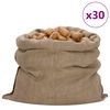 vidaXL Jutes&auml;ckar 30 st 100x110 cm 100% jute 340 gsm
