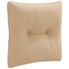 vidaXL Ryggkudde PUTTEN 100% Polyester Sand 40 x 40 x 10 cm