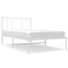 vidaXL S&auml;ngram med huvudgavel metall vit 107x203 cm