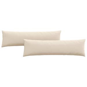 vidaXL Sofakuddar 2 pcs Beige 145 x 40 cm tyg