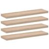 vidaXL Sv&auml;vande hyllor 4 st 90x23,5x4 cm konstruerat tr&auml;