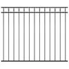 vidaXL Staketpanel ASSEN st&aring;l 1,7x1,5 m svart